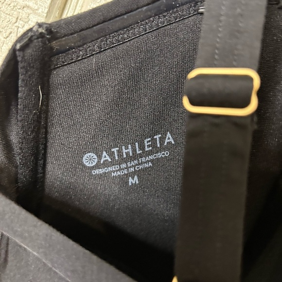 Athleta Aqualuxe Square Plunge One Piece Swimsuit, size medium. - Picture 4 of 6